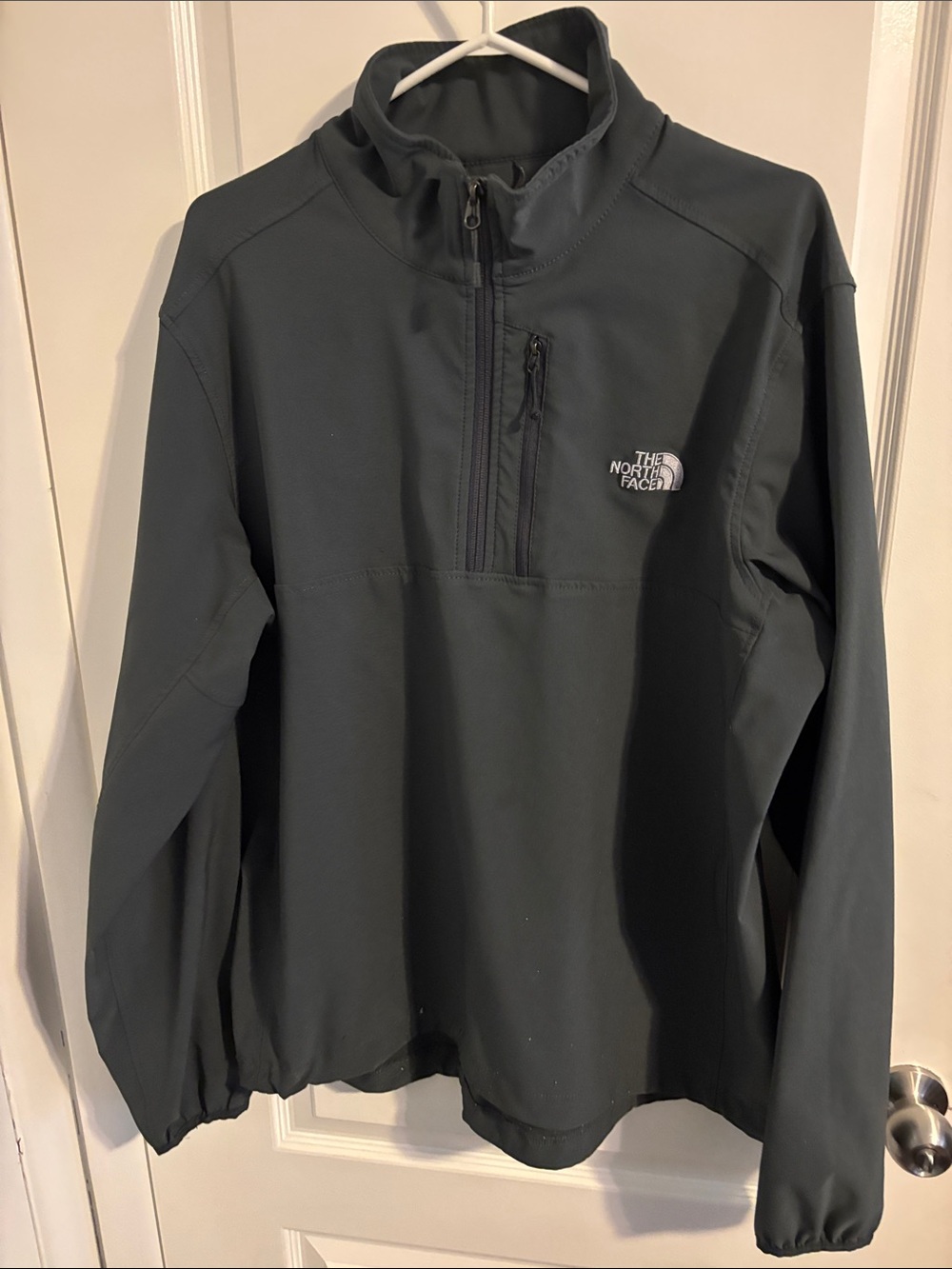 The North Face Men's Dark Charcoal Half-Zip Shirt Jacket
